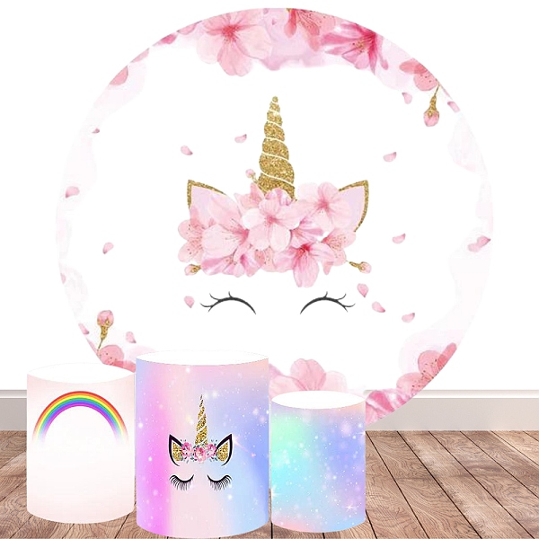 Přenosné strečové textilní fotopozadí na konstrukci - Unicorn