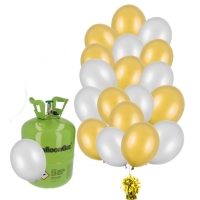 Helium set - Vhodn set helia a balnk zlato stbrn 30 ks