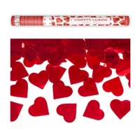 Vystelovac konfety - Srdce erven 60cm