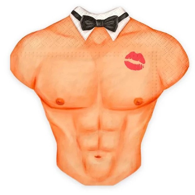 Ubrousky papírové mužské tělo 10 ks