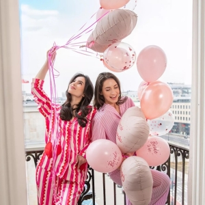 Balónek fóliový Bride to be srdíčko růžové 45 cm