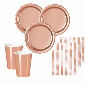 Kelímky růžové zlato