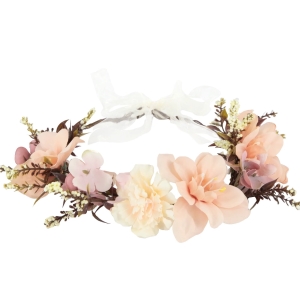 Věneček květinový broskvově růžový